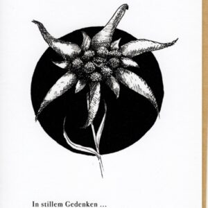 Trauerkarte Edelweiss